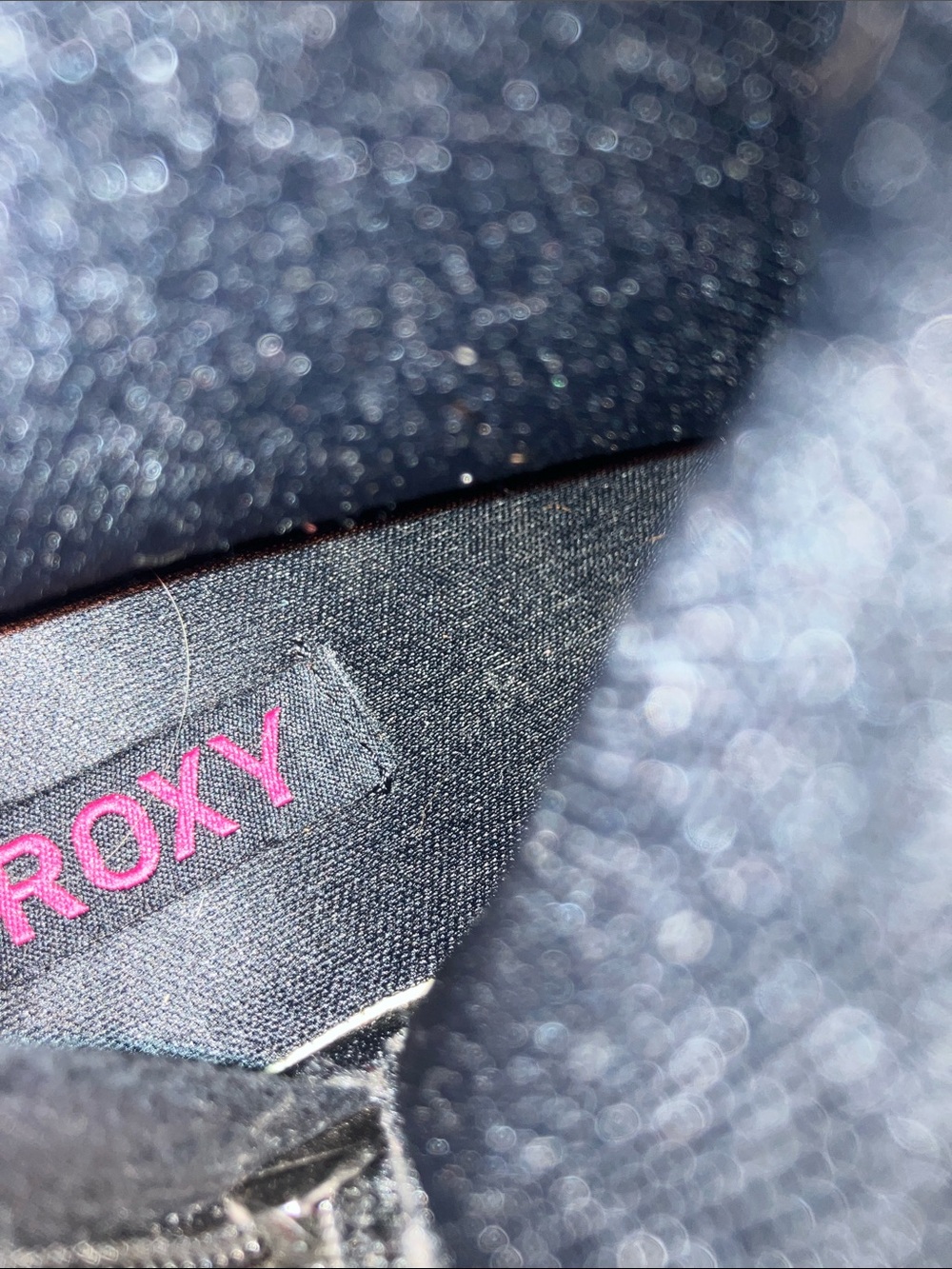 Roxy Black Wedge Heel Mid-Calf Boots with Knit Cuffs - Picture 12 of 15